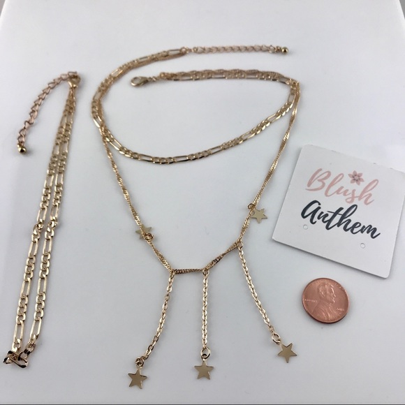 3 for $25✨star waterfall choker layer necklace - Picture 6 of 8
